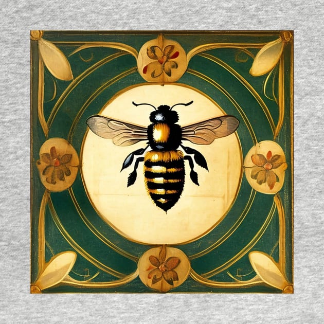 Vintage Bee Pattern 5 by HiPolly